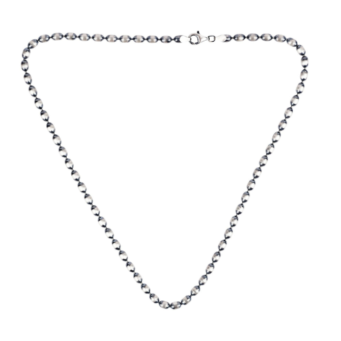 Peyote Bird Designs Necklace - Sterling Silver Desert Pearl