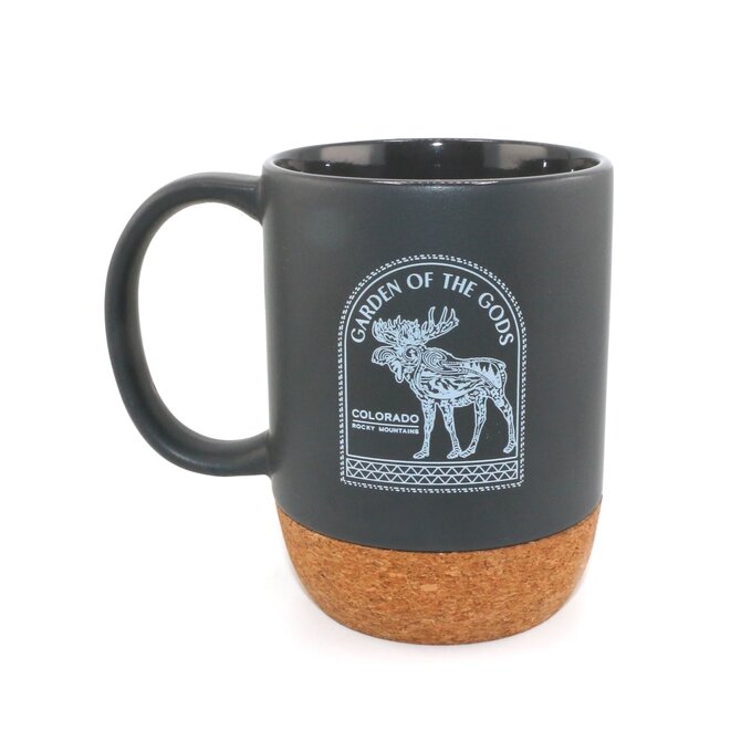 A&f Souvenir Mug - Grey Moose Cork Bottom