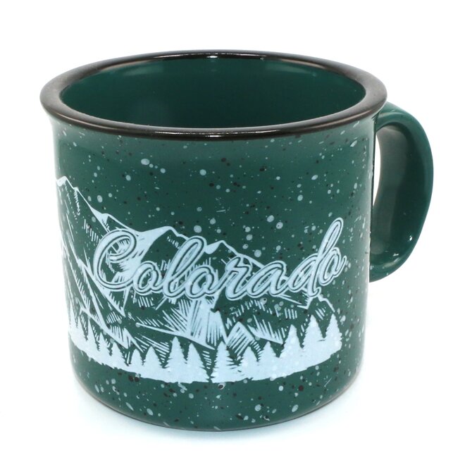 Sanborn Souvenir Co. Inc. Mug - Colorado Mountains Green