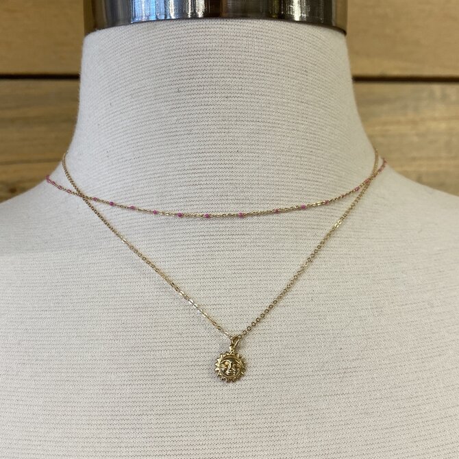 Necklace - 14K Gold Filled Sun