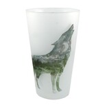 Wild Tribute PINT GLASS-CALL OF WILD WOLF FROST