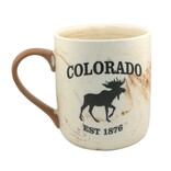 GREAT MOUNTAIN WEST MUG-MOOSE TAN SWIRL CO