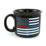 MUG-1ST RESPONDER FLAG BLK