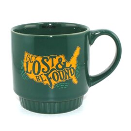 Demdaco/misc Product *MUG-LOST BE FOUND GRN