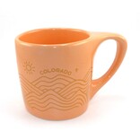 BREW CITY BRAND MUG-CREAMSICLE WAVY MNTS CO