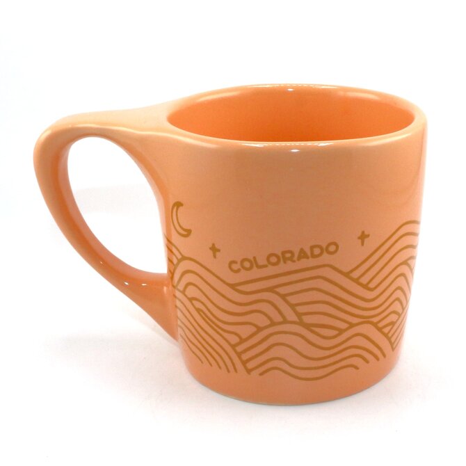 BREW CITY BRAND MUG-CREAMSICLE WAVY MNTS CO