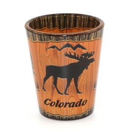 American Gift Corp SHOT-MOOSE CO WOOD LOOK