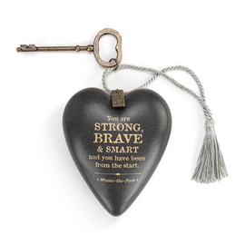 Demdaco/misc Product HEART ART-WP STRONG/BRAVE/SMART