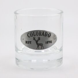 AMERICAWARE Shot Glass - Elk Oval Metal Colorado