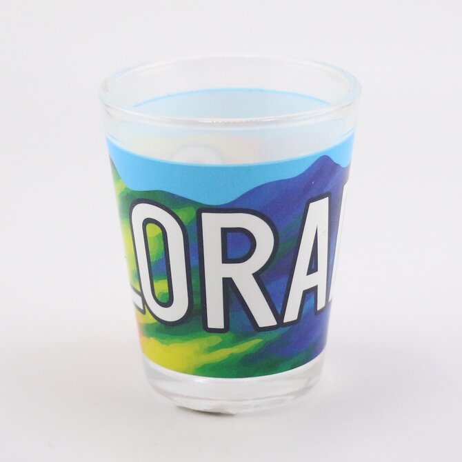 Monterey Colorado Tie Dye Wraparound Shot Glass