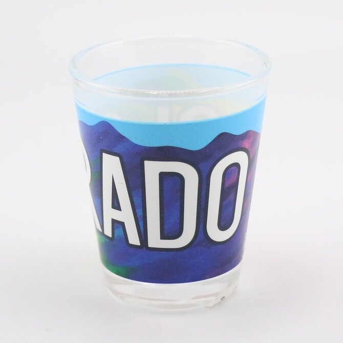 Monterey Colorado Tie Dye Wraparound Shot Glass