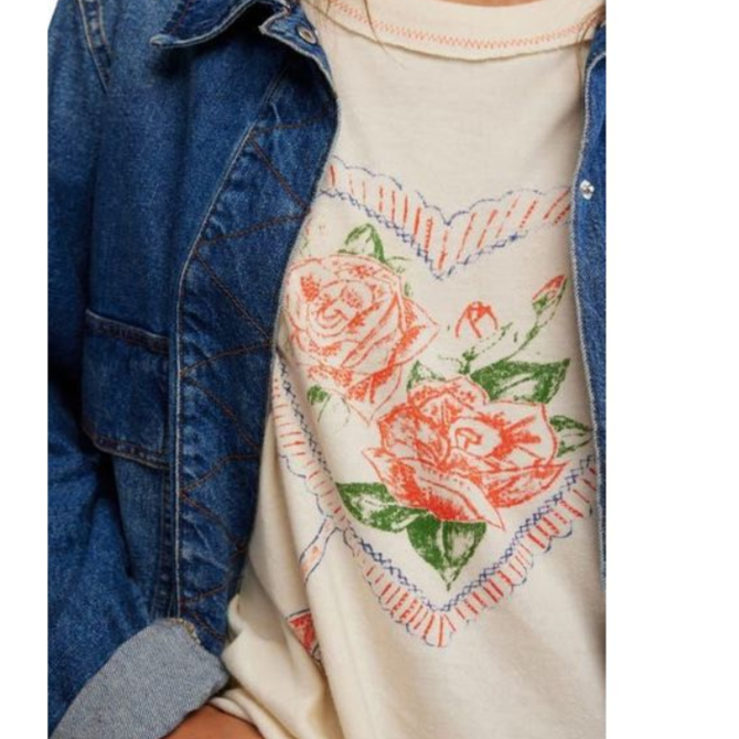 FREE PEOPLE Tee - Love Rose