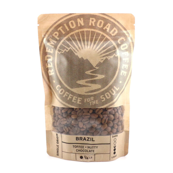REDEMPTION ROAD COFFEE COFFEE-BRAZIL 1/4LB