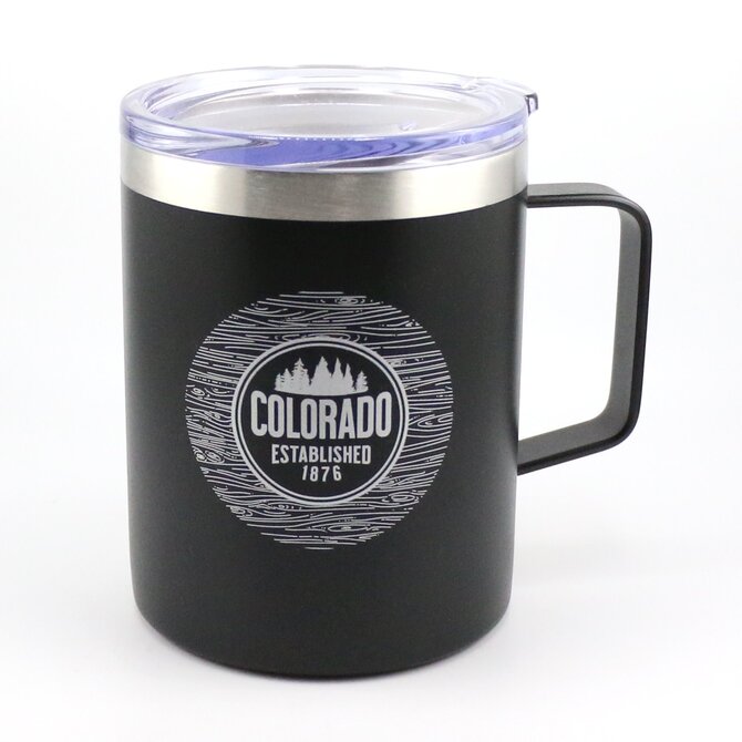 A&f Souvenir Mug - Matte Black w/Lid