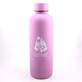 A&f Souvenir Water Bottle - Purple Colorado Mountains