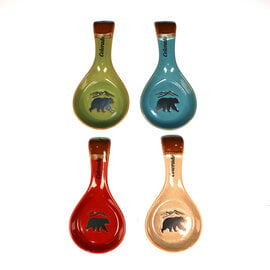American Gift Corp SPOONREST-BEAR DRIP GLAZE CO ASST