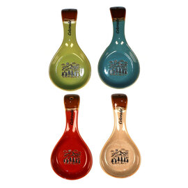 American Gift Corp SPOONREST-MNT SCN DRIP GLAZE CO ASST