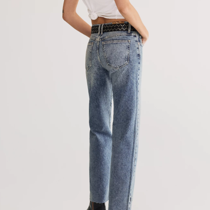 FREE PEOPLE Jean - Risk Taker Mid-Rise Straight