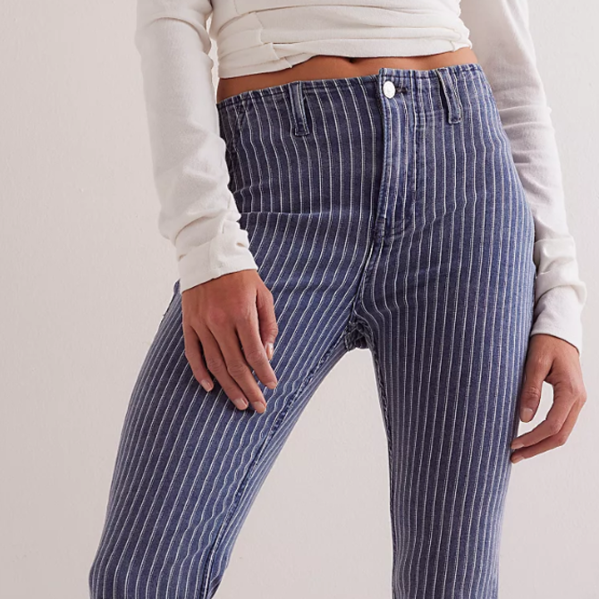 FREE PEOPLE Jean - Level Up Stripe