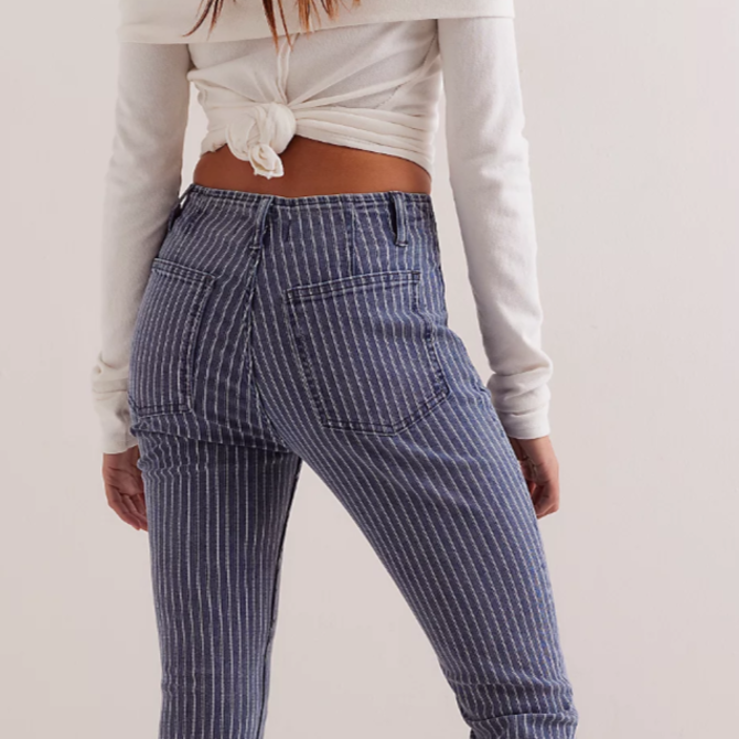 FREE PEOPLE Jean - Level Up Stripe