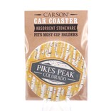 Carson Inc Car Coaster - Aspen Yellow Pikes Peak Colorado