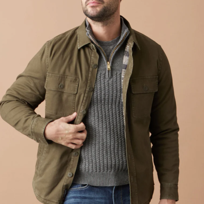 Flag & Anthem M Jacket - Stretch Flannel Lined