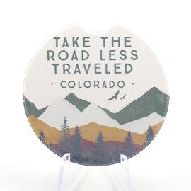 Sincere Surroundings Car Coaster - Road Less Traveled