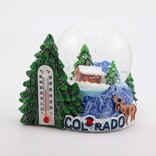 SAVE ON GOODS SNOWGLOBE-Thermometer/Cabin Colorado