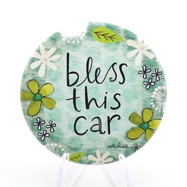 SHANNON ROADS Car Coaster - Bless This Car SHANNON ROADS Car Coaster - Bless This Car