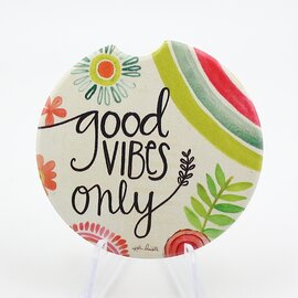 SHANNON ROADS Car Coaster - Good Vibes Only SHANNON ROADS Car Coaster - Good Vibes Only
