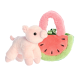 WATERMELON-PIGLET IN A PURSE 8"