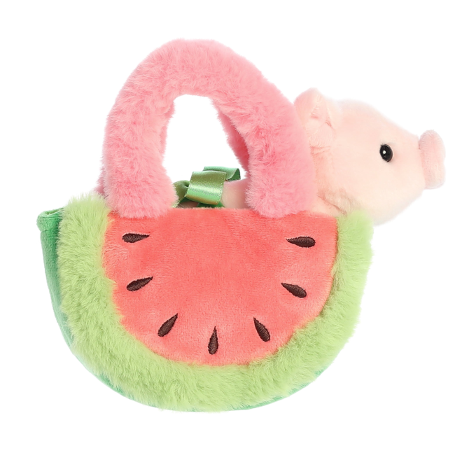 WATERMELON-PIGLET IN A PURSE 8"