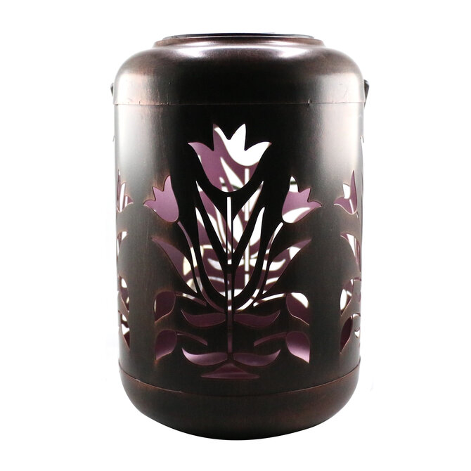 Regal Art And Gift LANTERN-FLOWER RED