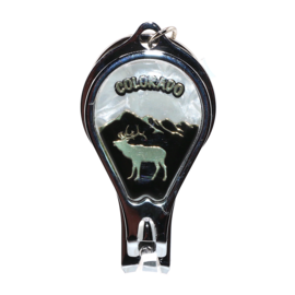 Monterey Colorado Elk Nail Clipper Keychain