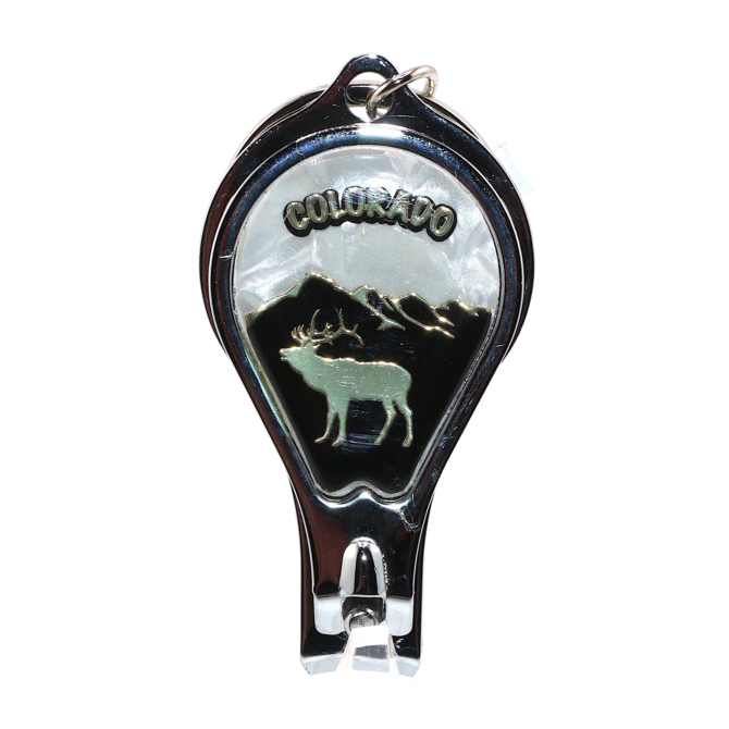 Monterey Colorado Elk Nail Clipper Keychain