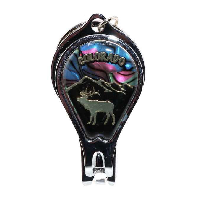 Monterey Colorado Elk Nail Clipper Keychain