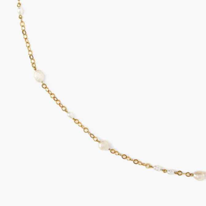 Chan Luu Necklace - Freeform White Pearl Mix