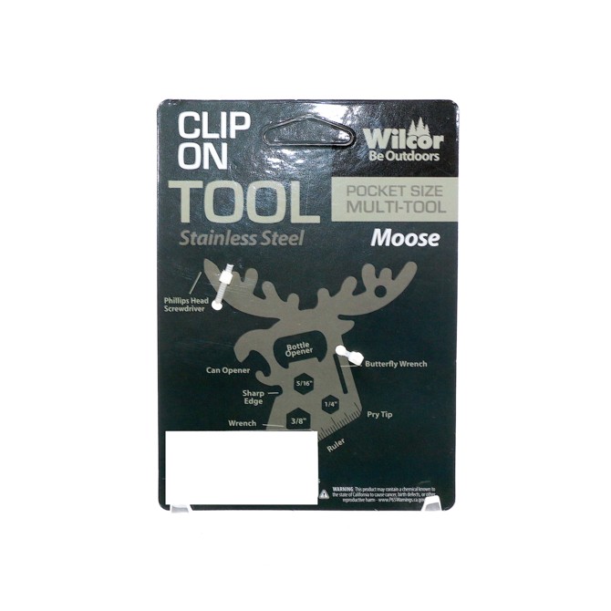 Moose Shaped Carabiner and Clip On Tool