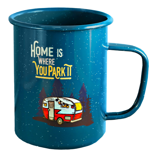 MUG-HOME PARK IT TALL ENAMEL 24OZ