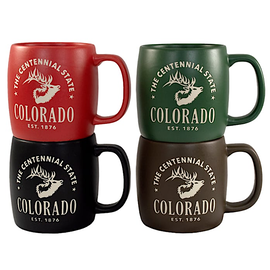 AMERICAWARE MUG-Elk Etch Colorado Assorted