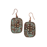 Anju Jewelry Earring - Vintage Copper Rectangle