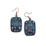 Anju Jewelry Earring - Vintage Copper Rectangle