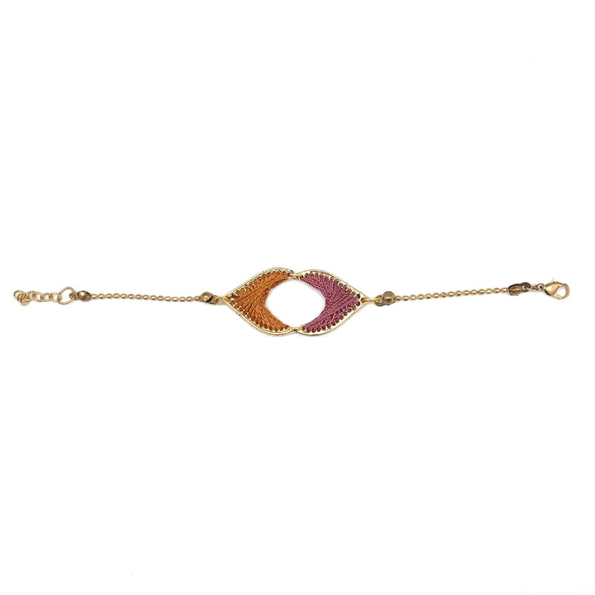 Anju Jewelry Bracelet - Rust/Plum Arc