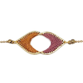 Anju Jewelry Bracelet - Rust/Plum Arc