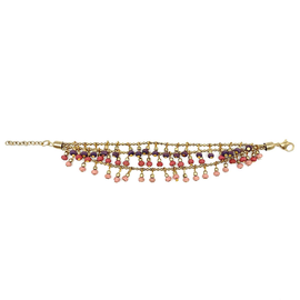 Anju Jewelry Bracelet - 3 Strand Drop Mixed Beads