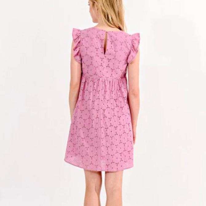 MOLLY BRACKEN Woven Mini Dress - Flutter