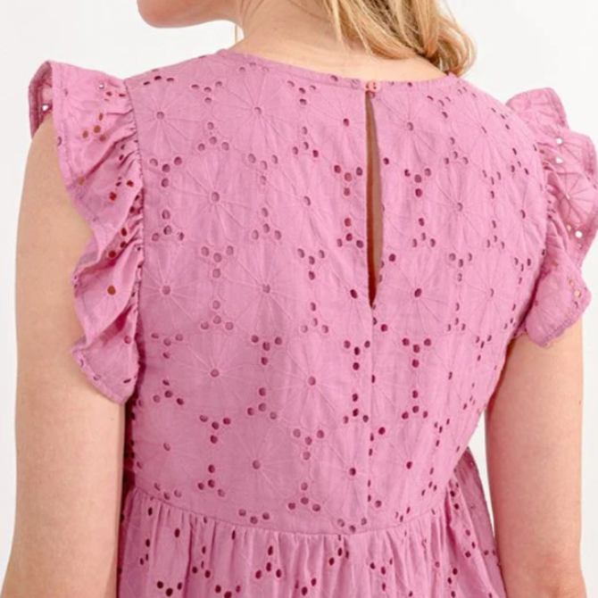 MOLLY BRACKEN Woven Mini Dress - Flutter