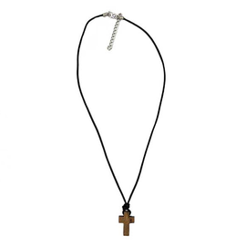 BARRY OWEN JEWELRY Necklace - Cross Wooden