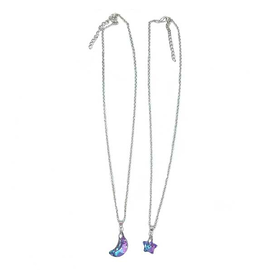 BARRY OWEN JEWELRY Necklace - Iridescent Moon/Star