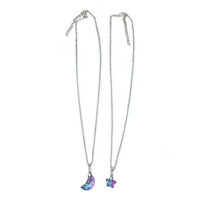 BARRY OWEN JEWELRY Necklace - Iridescent Moon/Star